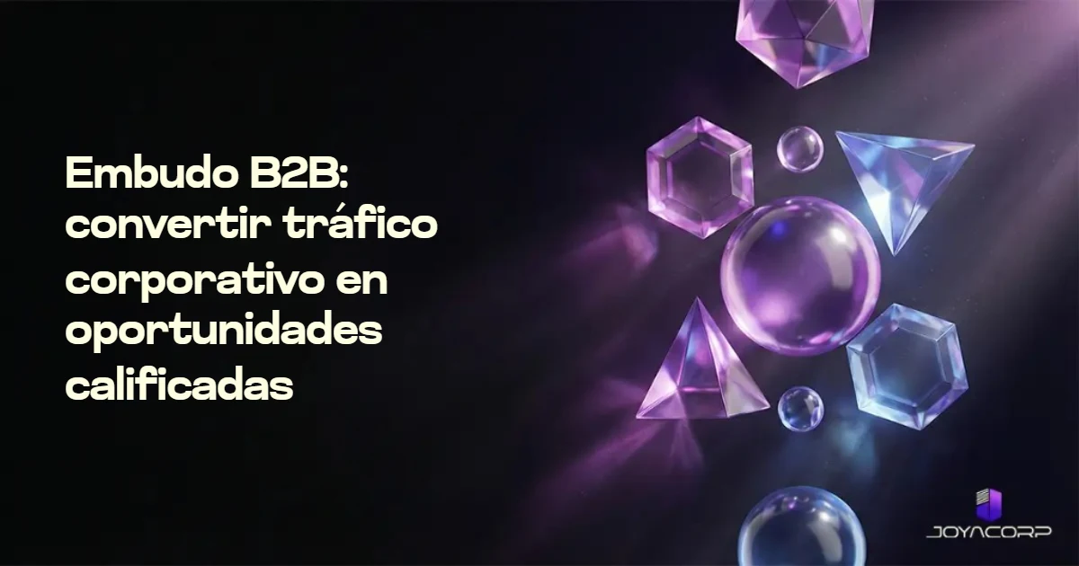 Embudo B2B: convertir tráfico corporativo en oportunidades calificadas